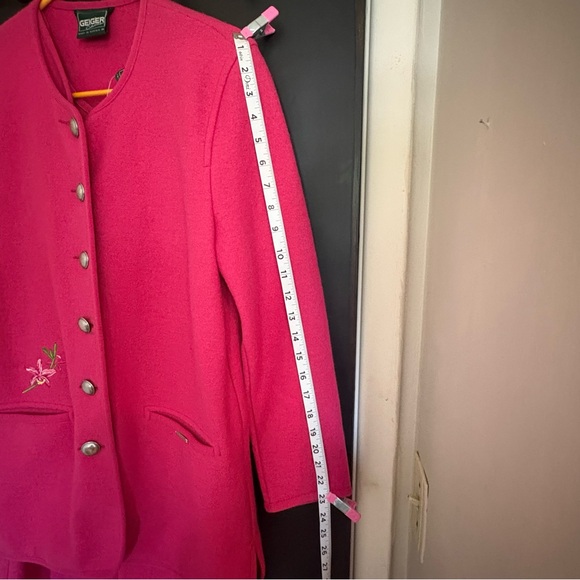 Geiger Collections  Vintage Pink Dress W/Jacket- NWT - Austria -Size 40 (8/10) - Picture 9 of 16